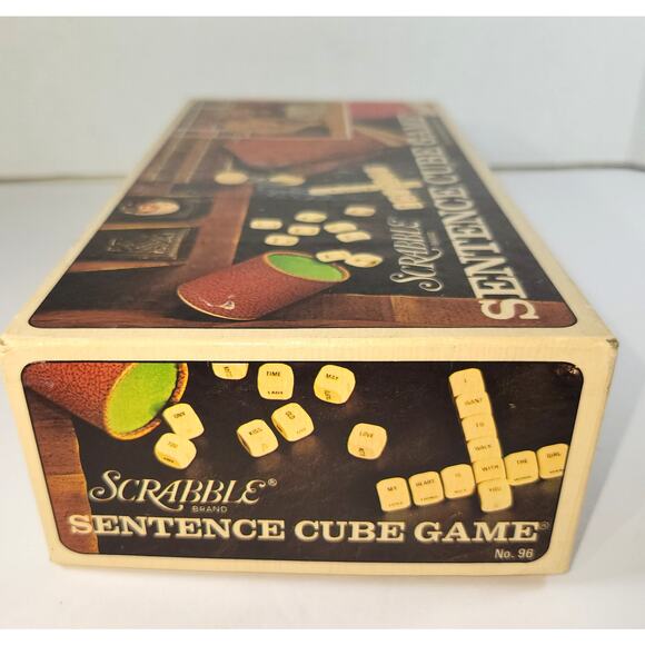 Vintage 1971 Scrabble Sentence Cube Board Game by Selchow & Righter - Picture 15 of 16